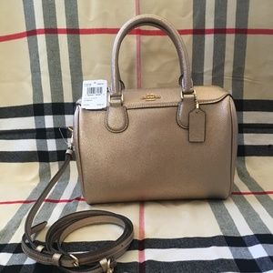 Coach Mini Bennett Satchel in Rose Gold